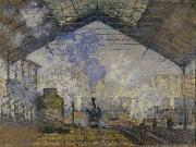 Claude Monet La Gare Saint-Lazare de Claude Monet France oil painting artist